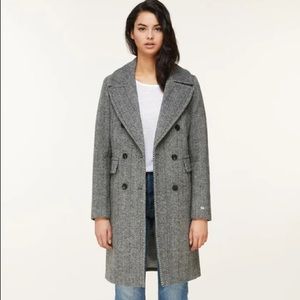 Evette SOIA & KYO herringbone wool coat